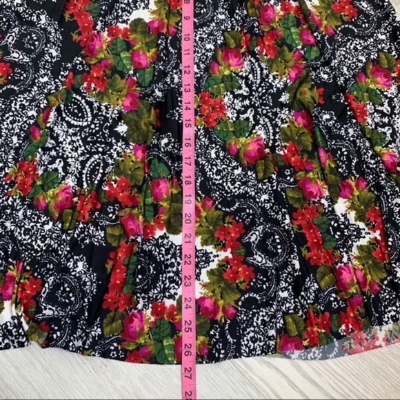 Covington Midi Bright Colorful Floral Skirt - Picture 8 of 9